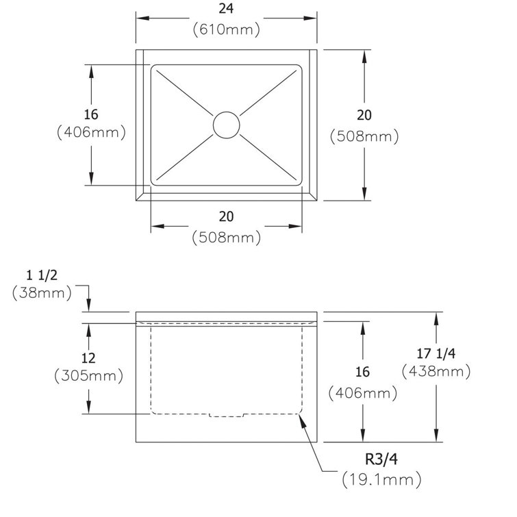 Elkay 24" L x 20" W Wall Mount Service Sink Wayfair